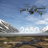 CHUBORY F89 összecsukható drón 4K kamerával, 800 m hatótáv, 60+ perc repülési idő, 3 akkumulátorral 3