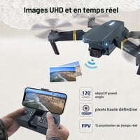 Dron CHUBORY F89 s 1080P HD kamerou, WiFi FPV, 40-minútovým časom letu, 120° širokouhlým objektívom, optickým určovaním polohy a 2 batériami 9
