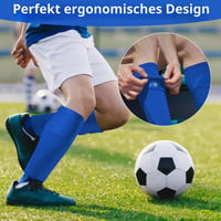 Apărători de tibie pentru copii Chumix – Albastru, dimensiune 18,5x9 cm 2