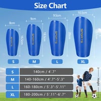 Apărători de tibie pentru copii Chumix – Albastru, dimensiune 18,5x9 cm 6