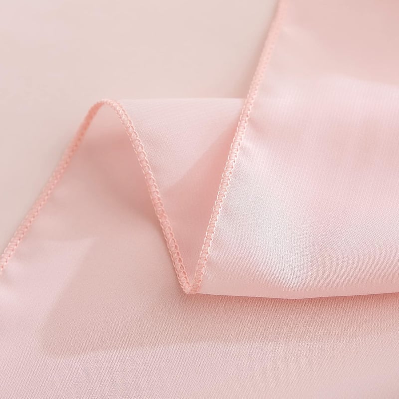 CHUQING Asztalterítő Világosrózsaszín 70x300 cm Esküvői Dekoráció Chiffon - 70 x 300 inches, Chiffon Light Pink