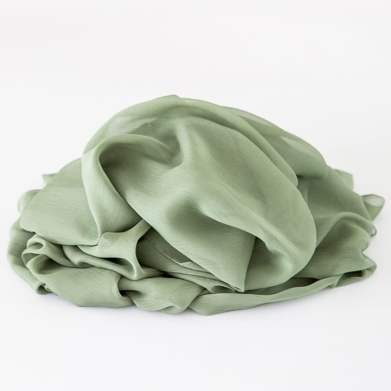 CHUQING Chiffon Asztalfutó Sage Green 70x300 cm Esküvői Dekoráció - 70 x 300 cm, Sage Green-t