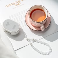 CHUQING gyöngy telefontartó karkötő rövid telefon lánc nyakba akasztható - Blue-01 7
