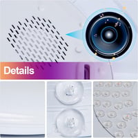 chysongoods 50 cm Csillagos Égbolt Mennyezeti Lámpa 1 db  Bluetooth Hangszóróval - RGB LED Színváltós, Fényerőszabályozható, Google Home Kompatibi 8