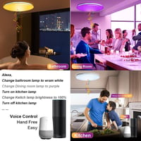 chysongoods 50 cm Csillagos Égbolt Mennyezeti Lámpa 1 db  Bluetooth Hangszóróval - RGB LED Színváltós, Fényerőszabályozható, Google Home Kompatibi 7