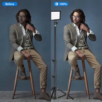 Ci-Fotto LED Videólámpa 2db Dimmer 5600K USB Tripod Szűrő Stúdió YouTube TikTok - 2-pack 7
