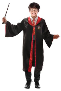 Harry Potter kostim za dječake - Službeni, veličina 9-11 godina, crno-crveni čarobnjački kostim 1