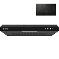 CIARRA 6903 Crna Napa 60 cm - Kuhinjska Napa s 3 Brzine, LED Rasvjetom, Metalnim Filterom za Masnoću, 220 m³/h Snage 1