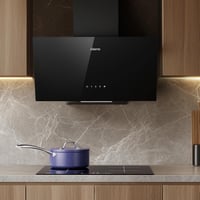 Hotă decorativă înclinată CIARRA CBCB6750C, 60 cm, A++, 350 m³/h - negru 7