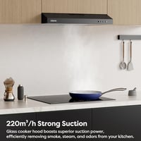 CIARRA CBCB6903D 60 cm-es Beépíthető Páraelszívó 3 Fokozat Fekete 4
