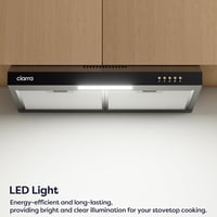CIARRA CBCB6903D 60 cm-es Beépíthető Páraelszívó 3 Fokozat Fekete 2