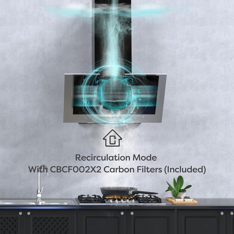 CIARRA CBCF002X2 Aktívszén Konyhai Páraelszívó Filter Csere