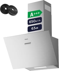 CIARRA CBCS6762A 60cm Ferde Páraelszívó A+++ Rozsdamentes Acél 650m³/h 1