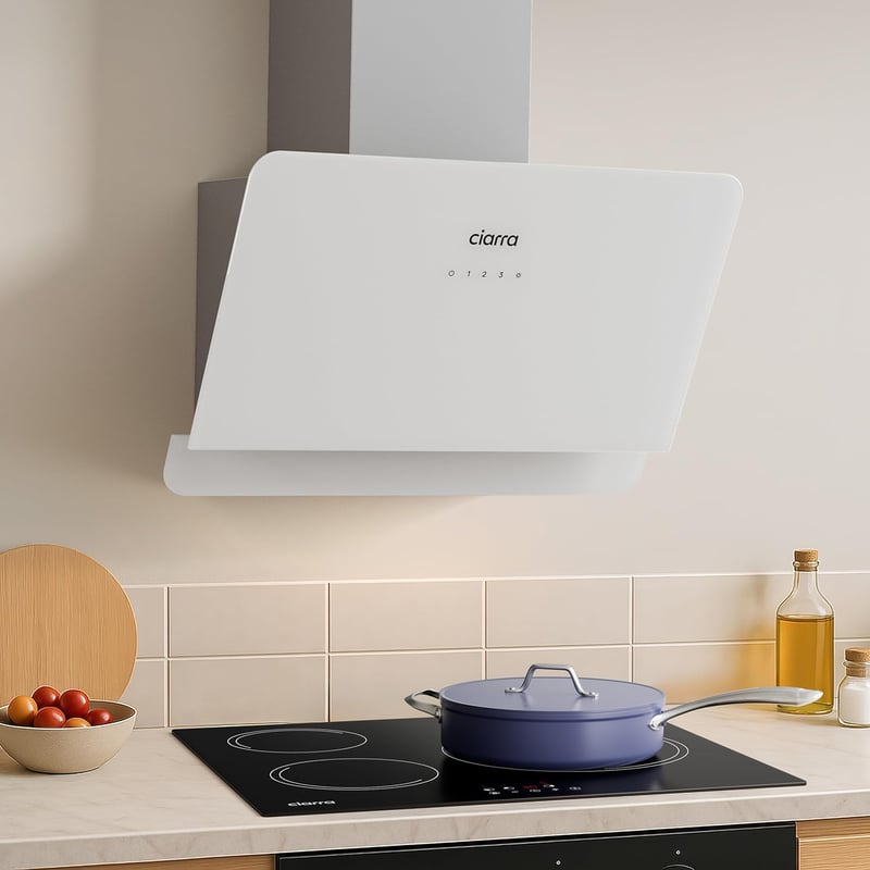 CIARRA CBCS6765C 60 cm-es fali páraelszívó, 580 m³/h, 3 fokozat, rozsdamentes acél