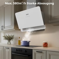 CIARRA CBCS6765C 60 cm-es fali páraelszívó, 580 m³/h, 3 fokozat, rozsdamentes acél 4