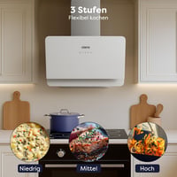 CIARRA CBCS6765C 60 cm-es fali páraelszívó, 580 m³/h, 3 fokozat, rozsdamentes acél 3