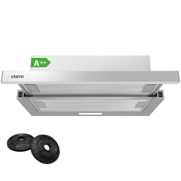 Ciarra CBCS6906D 60 cm plochý odsávač pár, 370 m³/h, nerezová oceľ, LED 1