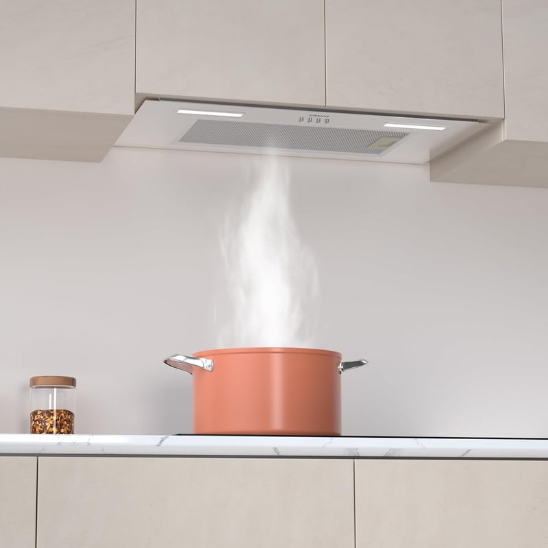 CIARRA CBCS6926A 60cm Beépített Konyhai Páraelszívó 3 Fokozat LED Szűrővel