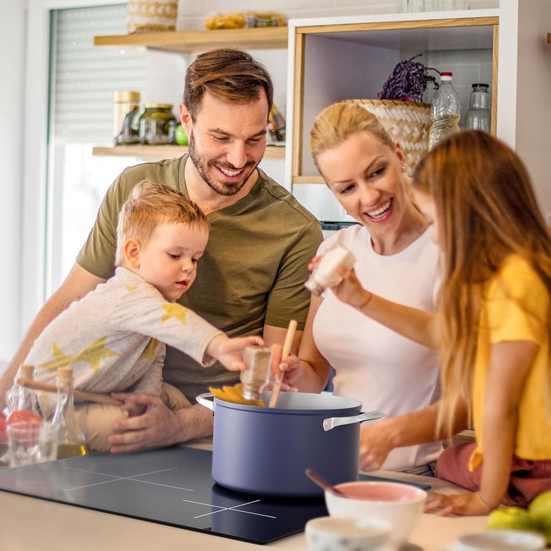 CIARRA Indukciós Főzőlap 6200W - Üvegkerámia Felülettel, Időzítővel és Biztonsági Zárral, 59 cm Széles Beépíthető Modell