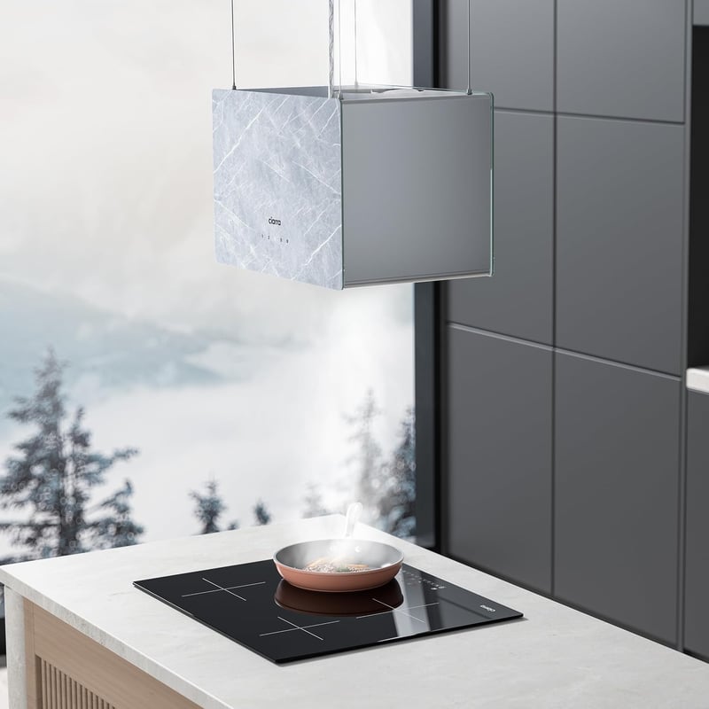 Ciarra Pinnacle 48cm Szigetközi Páraelszívó 700m³/h WiFi APP Érintésvezérlés Mármor