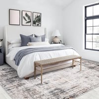 CIBTYHOH Szőnyeg 160x230 cm Retro Stílusú Csúszásmentes Alátéttel 2