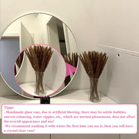 CiciIng 20 cm-es Üveg Váza Virágokhoz, Átlátszó Asztali Dekoráció Tulipánhoz és Szárazvirághoz 4
