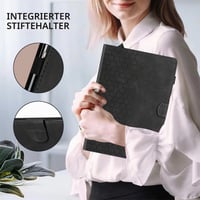 Puzdro na tablet Cicili Flip pre Xiaomi Redmi Pad 2 Pro 12.1 / Poco Pad 12.1, ochranné folio puzdro z PU kože so stojanom a vreckom, čierne 5