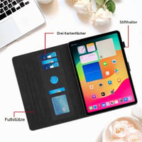Puzdro na tablet Cicili Flip pre Xiaomi Redmi Pad 2 Pro 12.1 / Poco Pad 12.1, ochranné folio puzdro z PU kože so stojanom a vreckom, čierne 3