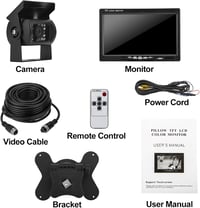 CICMOD 7 Colos Tolatókamera Monitor 18 IR LED Univerzális Parkolássegítő Rendszer 12V-24V 7
