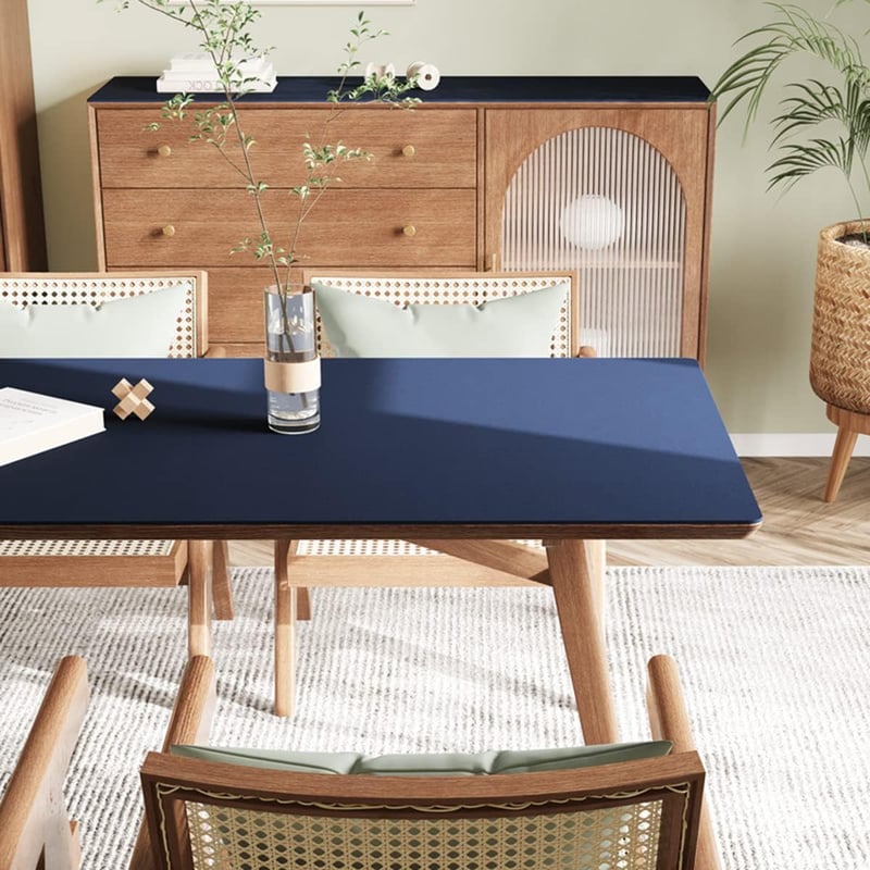 CIEEIN CIEHT PU Asztalfedő  90 x 160 cm - Fekete- Vízálló Asztali Védőfólia, Íróasztal Alátét, Hőálló Asztalvédő Lap, 