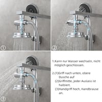 CIENCIA 3-Utas Váltószelep Zuhanyzóhoz, 1/2 Colos Króm Sárgaréz Adapter Esőztetőhöz és Zuhanyfejhez, DSF007 Modell

AI: CIENCIA 3-Utas Váltó 4