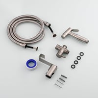 CIENCIA Bidet Kézi Zuhanyzó Rozsdamentes Acél WC Sprayer Shattaf Szett 9
