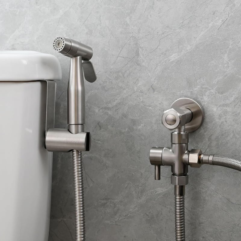 CIENCIA Bidet Kézi Zuhanyzó Rozsdamentes Acél WC Sprayer Shattaf Szett