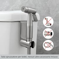 CIENCIA Prémium rozsdamentes acél kézi bidet spray WC tisztítóhoz 3