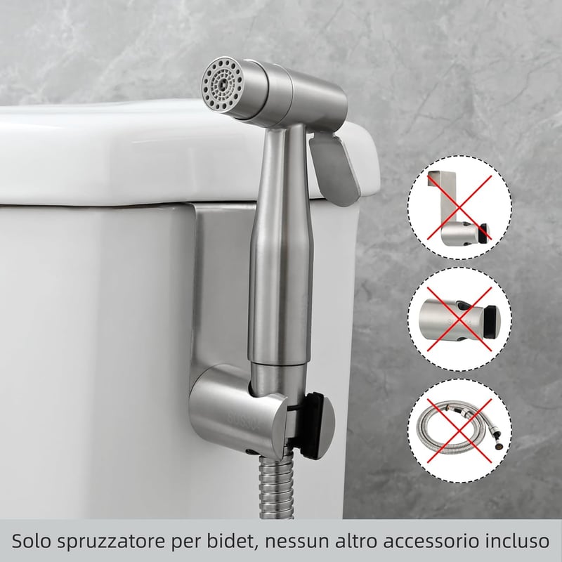 CIENCIA Prémium rozsdamentes acél kézi bidet spray WC tisztítóhoz