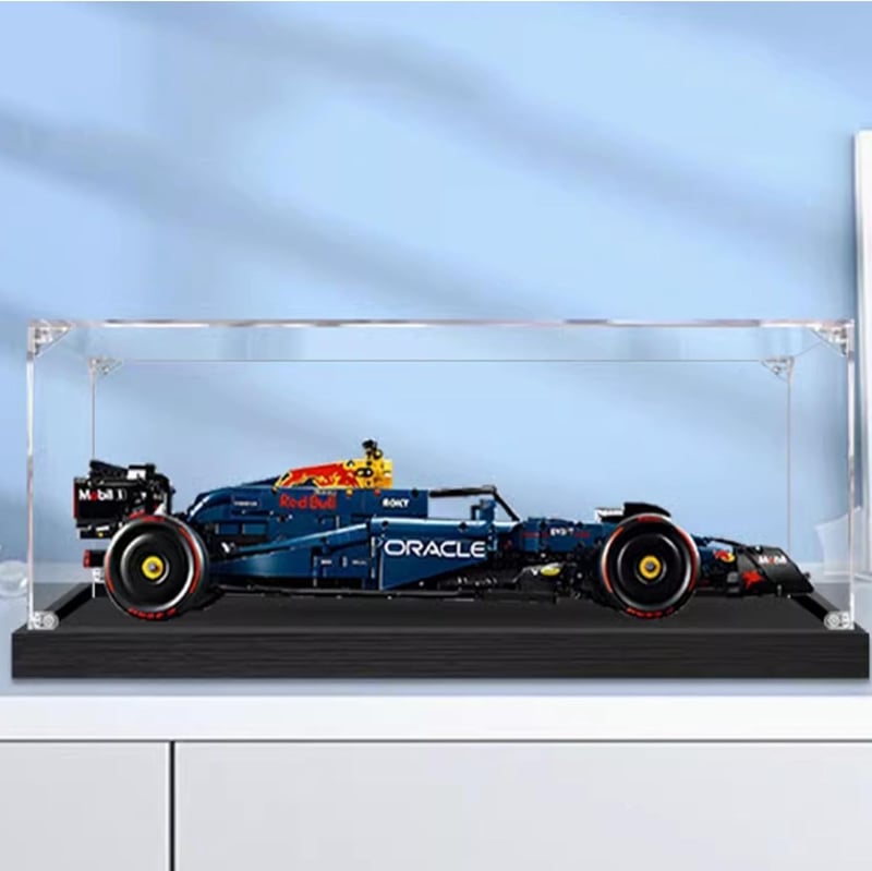 CIJINAY Akril Vitrin 42206 Oracle Racing RB20 F1 Modellhez Átlátszó Tárolódoboz