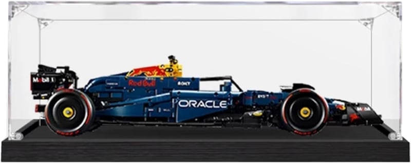 CIJINAY Akril Vitrin 42206 Oracle Racing RB20 F1 Modellhez Átlátszó Tárolódoboz