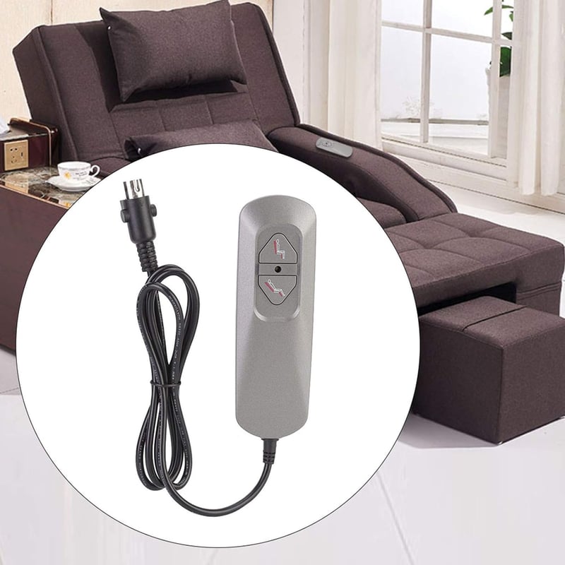 Cikonielf Elektromos Relax Fotel Kapcsoló 2 Gombos Kézi Vezérlő ABS Anyag 5V Dönthető Kanapé Alkatrész