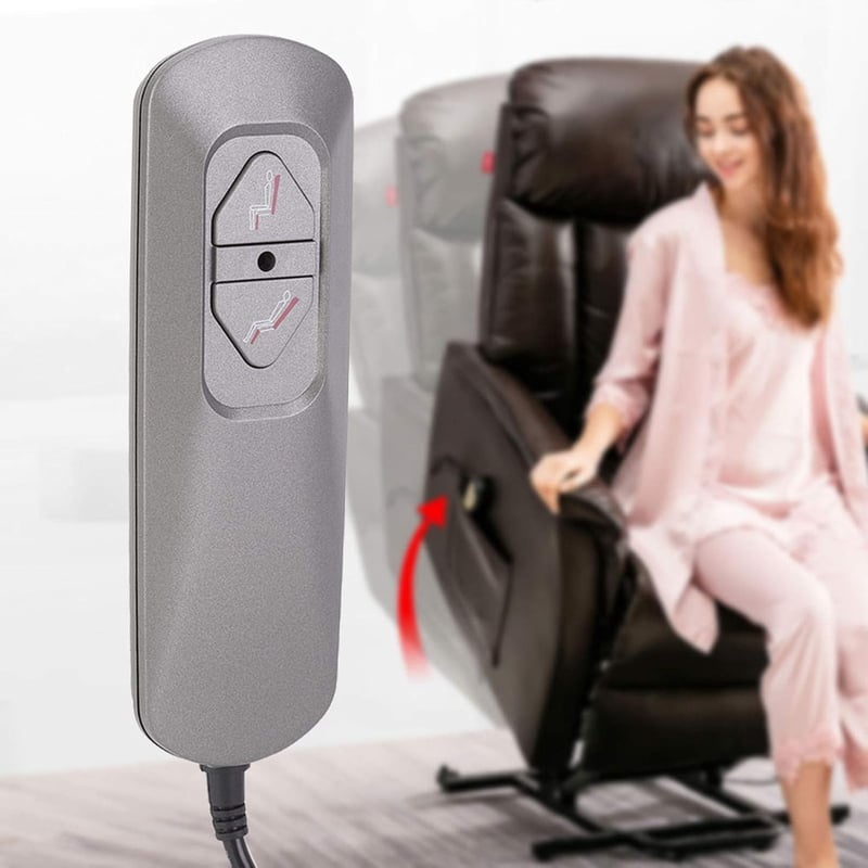 Cikonielf Elektromos Relax Fotel Kapcsoló 2 Gombos Kézi Vezérlő ABS Anyag 5V Dönthető Kanapé Alkatrész