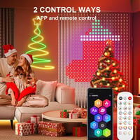 CILIENG Okos LED Fényfüggöny 400 LED RGB Izzóval - 300+ Dinamikus Mód, Távirányítóval és Applikációval - Karácsonyi Dekoráció  4