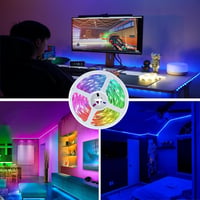 CILIENG RGB LED Szalag 12m - IP65 Vízálló, 16 Millió Szín, Öntapadós, Zenére Változó Fények, Távirányítóval - Bel- és Kültéri Dekorációhoz 7