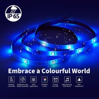 CILIENG RGB LED Szalag 12m - IP65 Vízálló, 16 Millió Szín, Öntapadós, Zenére Változó Fények, Távirányítóval - Bel- és Kültéri Dekorációhoz 3