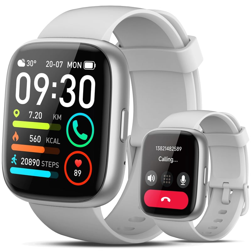 Ceas inteligent Cillso pentru bărbați și femei, ecran tactil HD de 1,95", funcție de apelare, peste 110 moduri sport, monitorizare ritm cardiac, monitorizare somn, tracker fitness