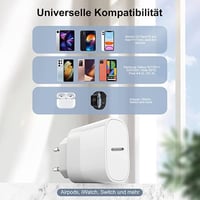 Cionum 2 ks Rýchlonabíjačka na iPhone s certifikáciou Apple MFi, 20W USB-C Power Delivery sieťový adaptér s 2 m Lightning káblom pre iPhone 14 13 12 SE 11 X 7