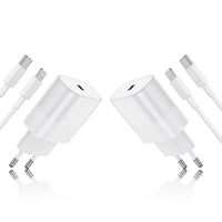 Cionum 2 ks Rýchlonabíjačka na iPhone s certifikáciou Apple MFi, 20W USB-C Power Delivery sieťový adaptér s 2 m Lightning káblom pre iPhone 14 13 12 SE 11 X 1
