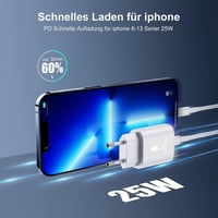 Cionum USB-C – Lightning iPhone töltőkábel, 2 m - 2 db 2