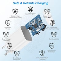 Cionum 20W USB-C gyors töltő iPhone 16/15/14/13/12 típusokhoz 3