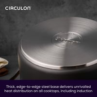 Sada nepriľnavých indukčných panvíc Circulon Infinite, 2 ks (25 a 30 cm), čierny tvrdený hliník, oceľová rukoväť, vhodné do umývačky riadu 4