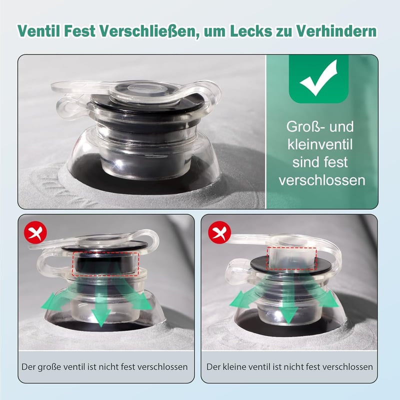 Ciremiv Autós Felfújható Matrac Pumpával - Dupla Oldali Zöld-Szürke Kempingmatrac SUV-hoz, Utazáshoz, Teljes Kiegészítő Szett - Double-sided Flocking Green + Grey