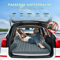 Ciremiv Autós Felfújható Matrac Pumpával - Dupla Oldali Zöld-Szürke Kempingmatrac SUV-hoz, Utazáshoz, Teljes Kiegészítő Szett - Double-sided Flocking Green + Grey 8